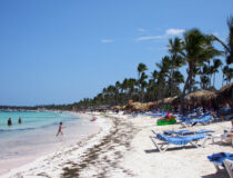 Beach at Natura Park, looking southeast, Punta Cana, 2004