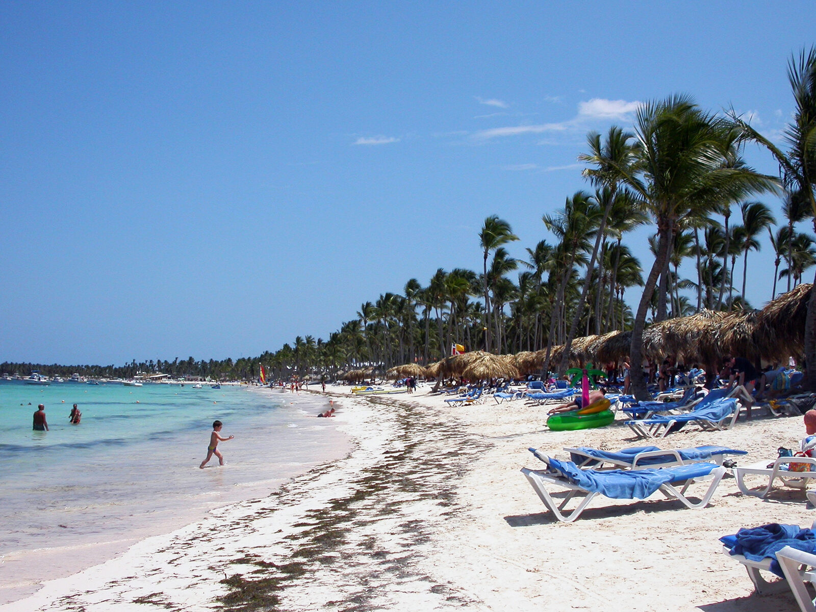 Beach at Natura Park, looking southeast, Punta Cana, 2004